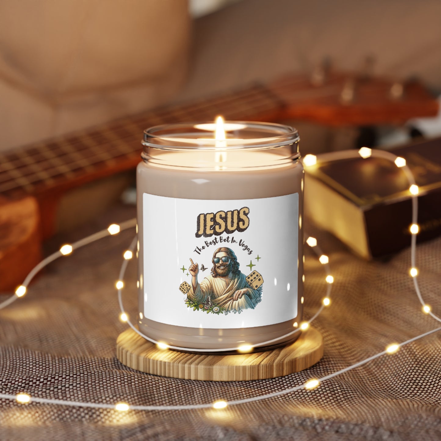 Las Vegas Jesus Candle - Gift for Las Vegas Lovers