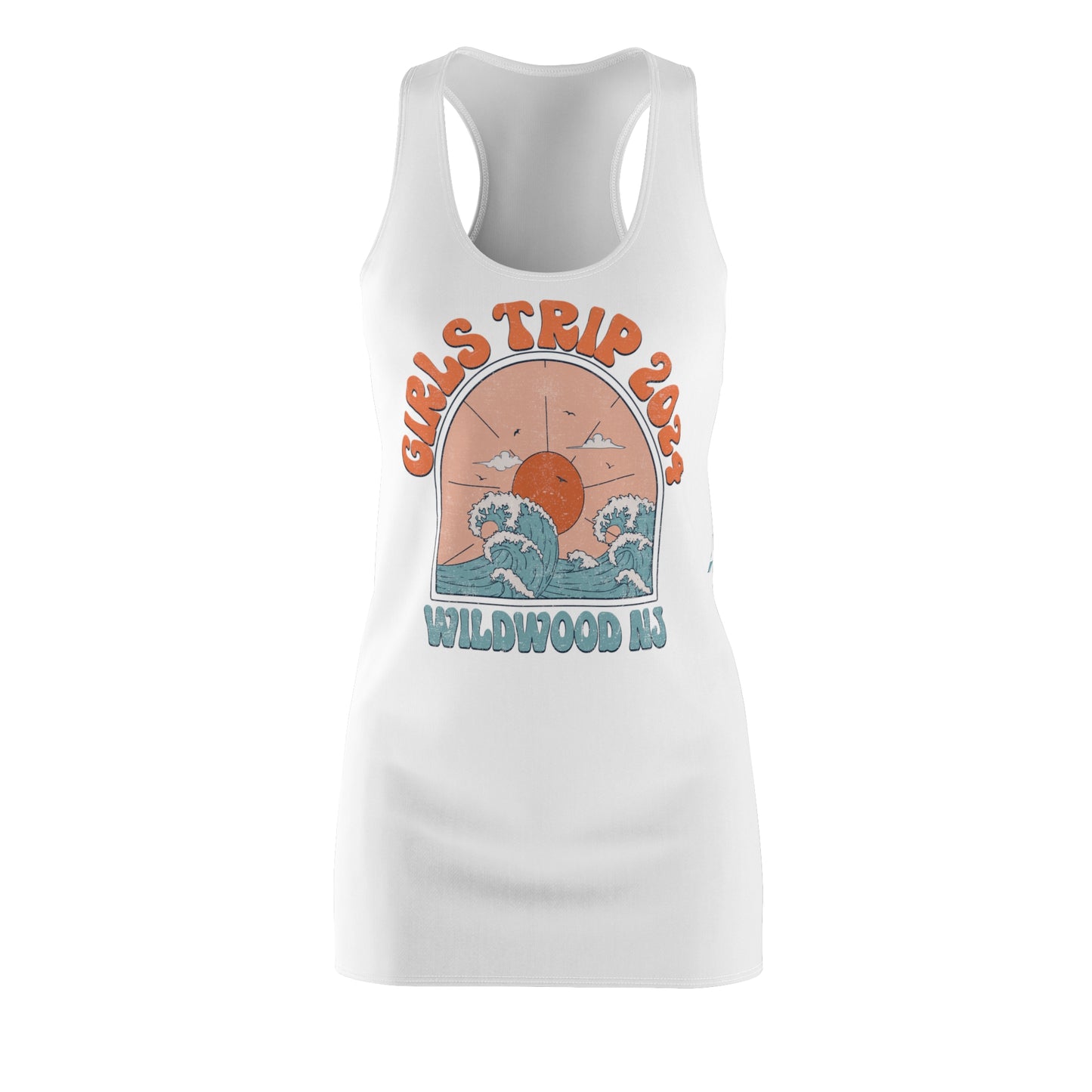 Girls trip Matching Sleeveless Dress Wildwood, New Jersey 2024 Beach Holiday Shore Visit Girls Night Out Irish Weekend Moms Razorback Dress