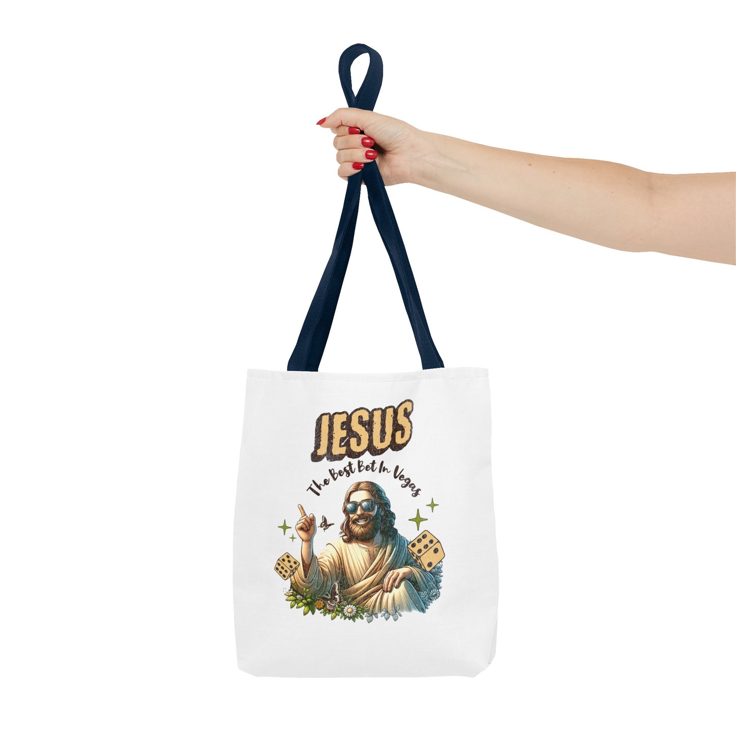 The "Jesus 'The Best Bet in Vegas'" Tote Bag Gift for Vegas Lovers