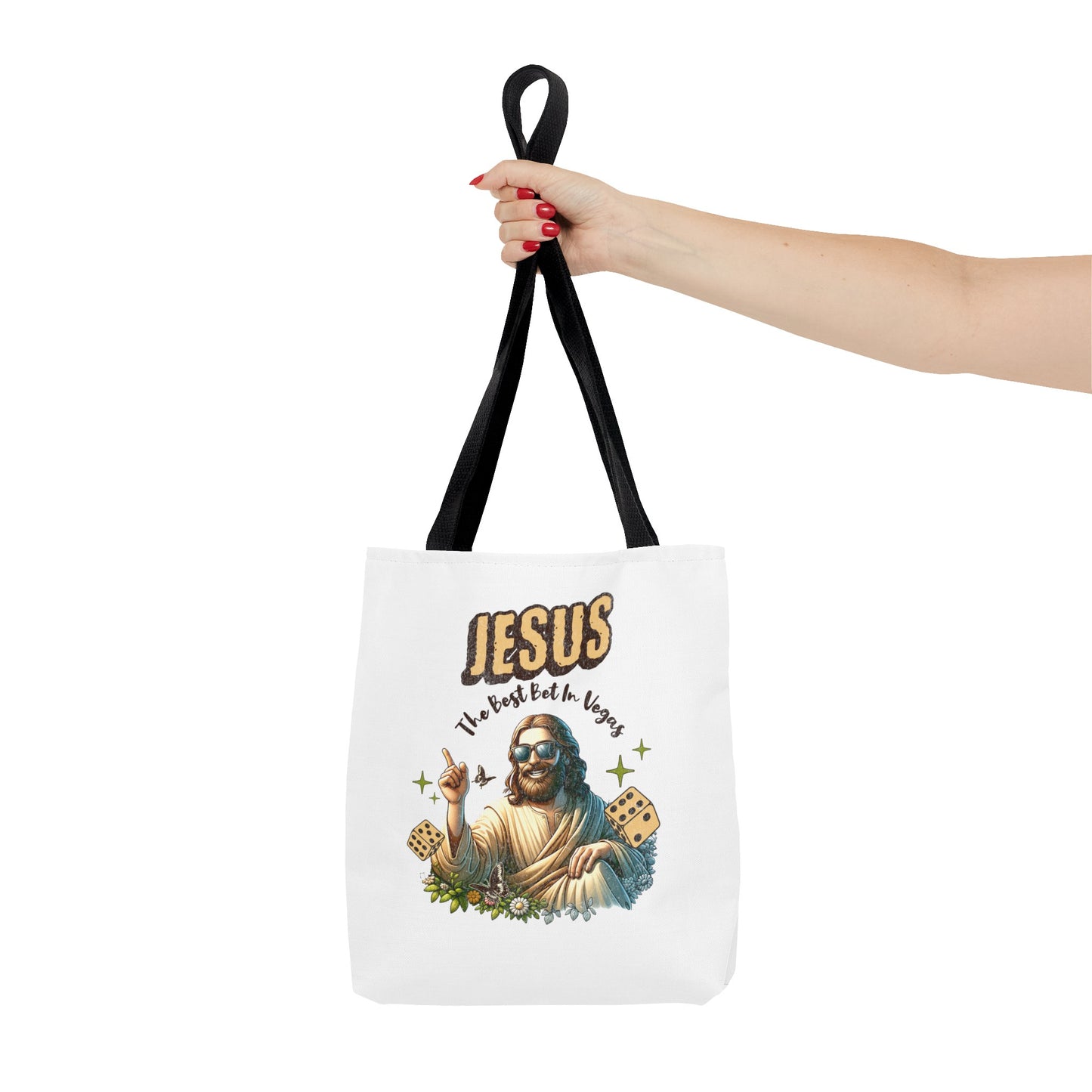 The "Jesus 'The Best Bet in Vegas'" Tote Bag Gift for Vegas Lovers