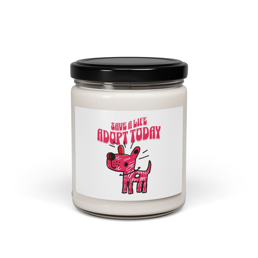 Save A Life Adopt Today Candle Gift for Animal Lovers