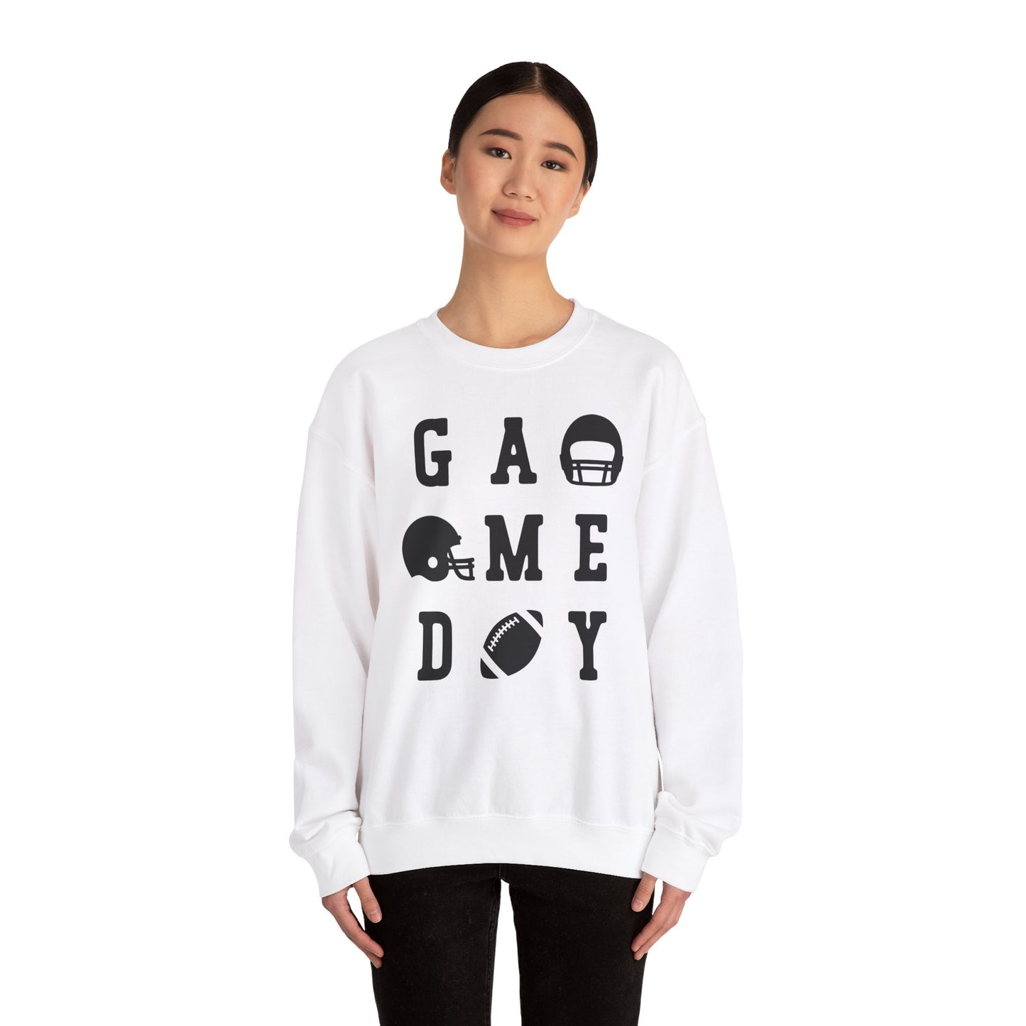 Game Day Football Shirt Women Men Fan Sweatshirt Sports Crew Neck Gift Idea Football Season Lovers  Sunday Apparel Mothers Fathers Day