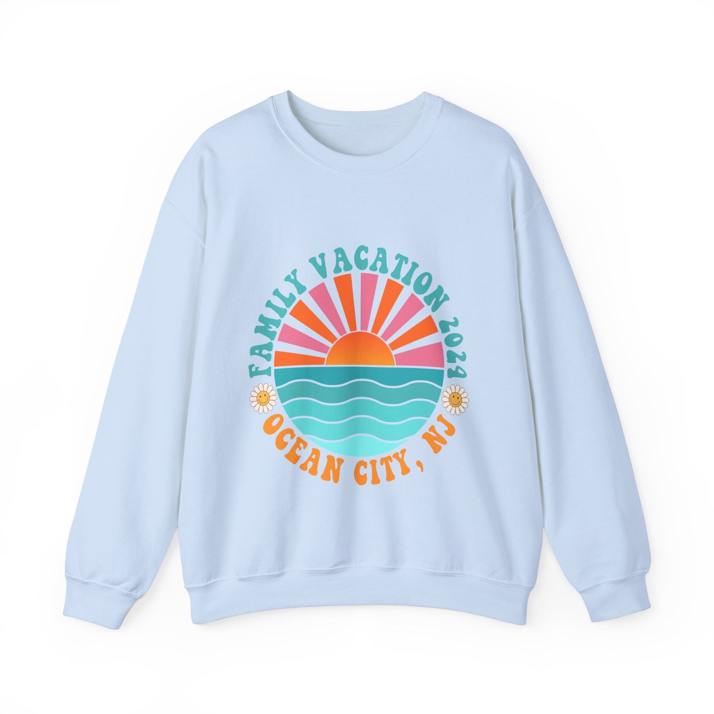 Ocean City Family Vacation 2024 Beach Boardwalk Matching Sweatshirts