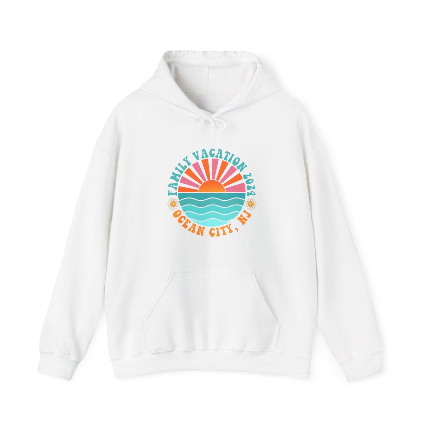 Ocean City NJ Family Vacation 2024 Matching Hoodie Sweatshirts