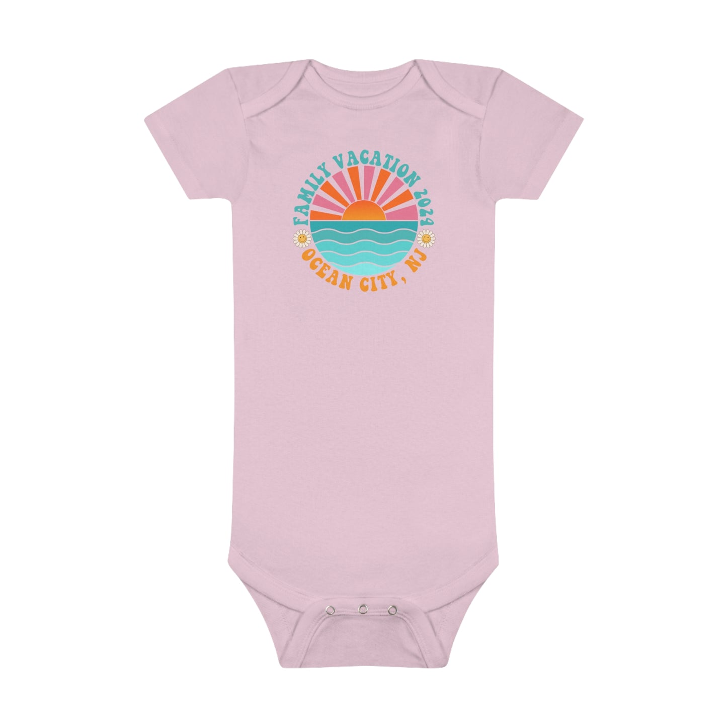 Family Vacation Ocean City NJ 2024 Baby Short Sleeve Onesie®