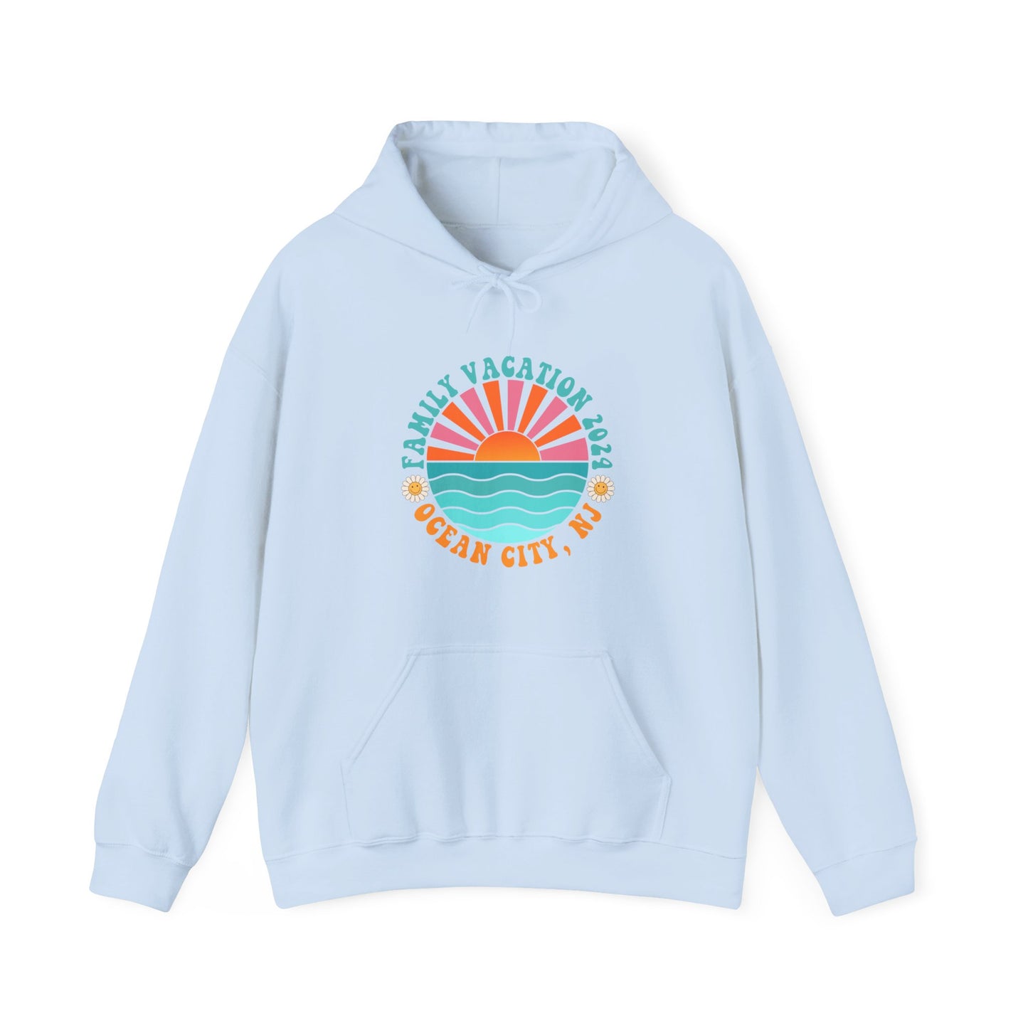 Ocean City NJ Family Vacation 2024 Matching Hoodie Sweatshirts