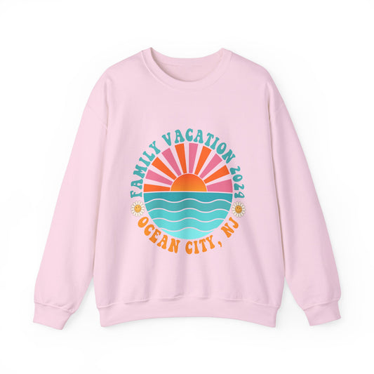 Ocean City Family Vacation 2024 Beach Boardwalk Matching Sweatshirts