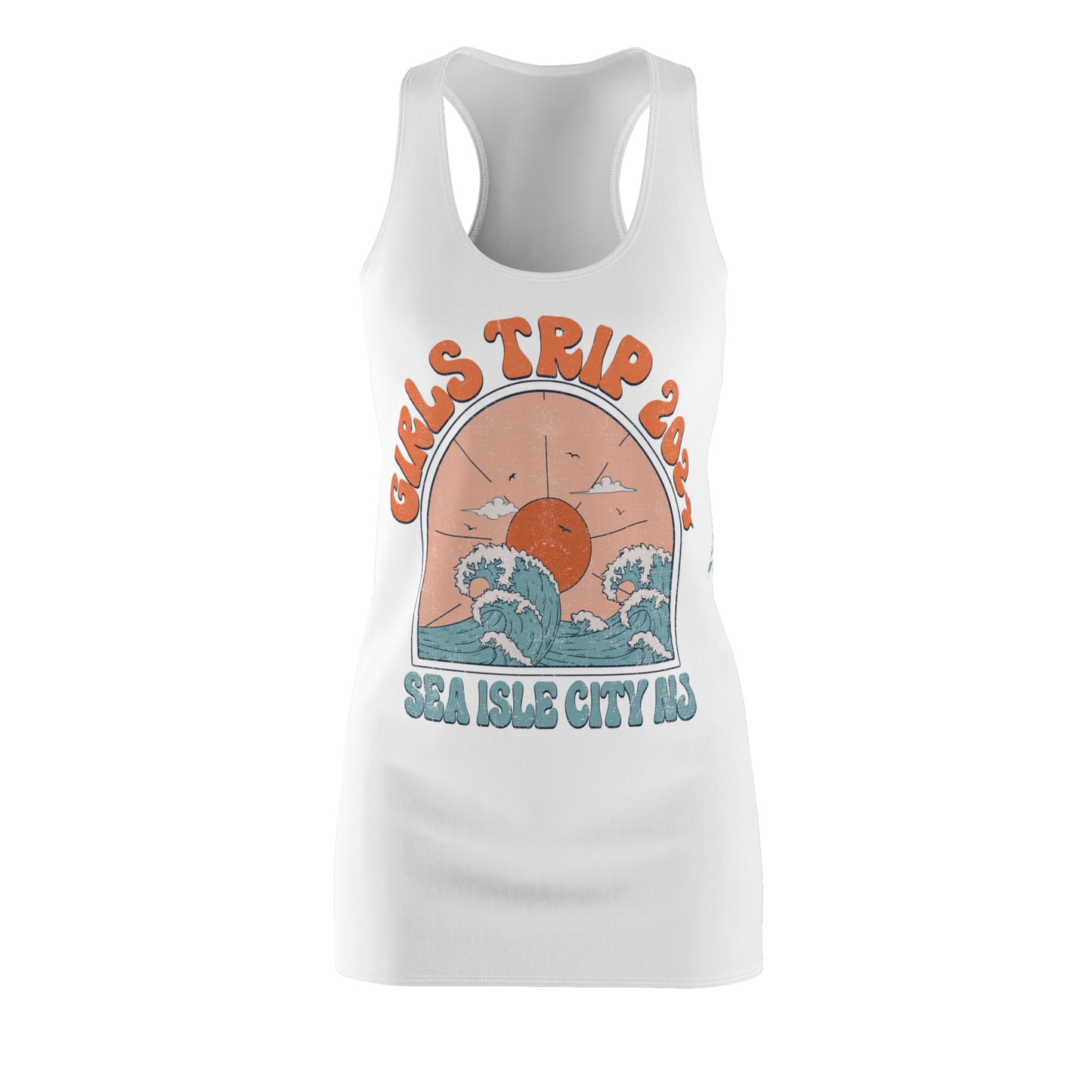 Girls Trip 2024 Sea Isle City NJ Beach Getaway Weekend Jersey Shore Matching Dresses Girls Night Out Trip Irish Weekend Razor Back Dress