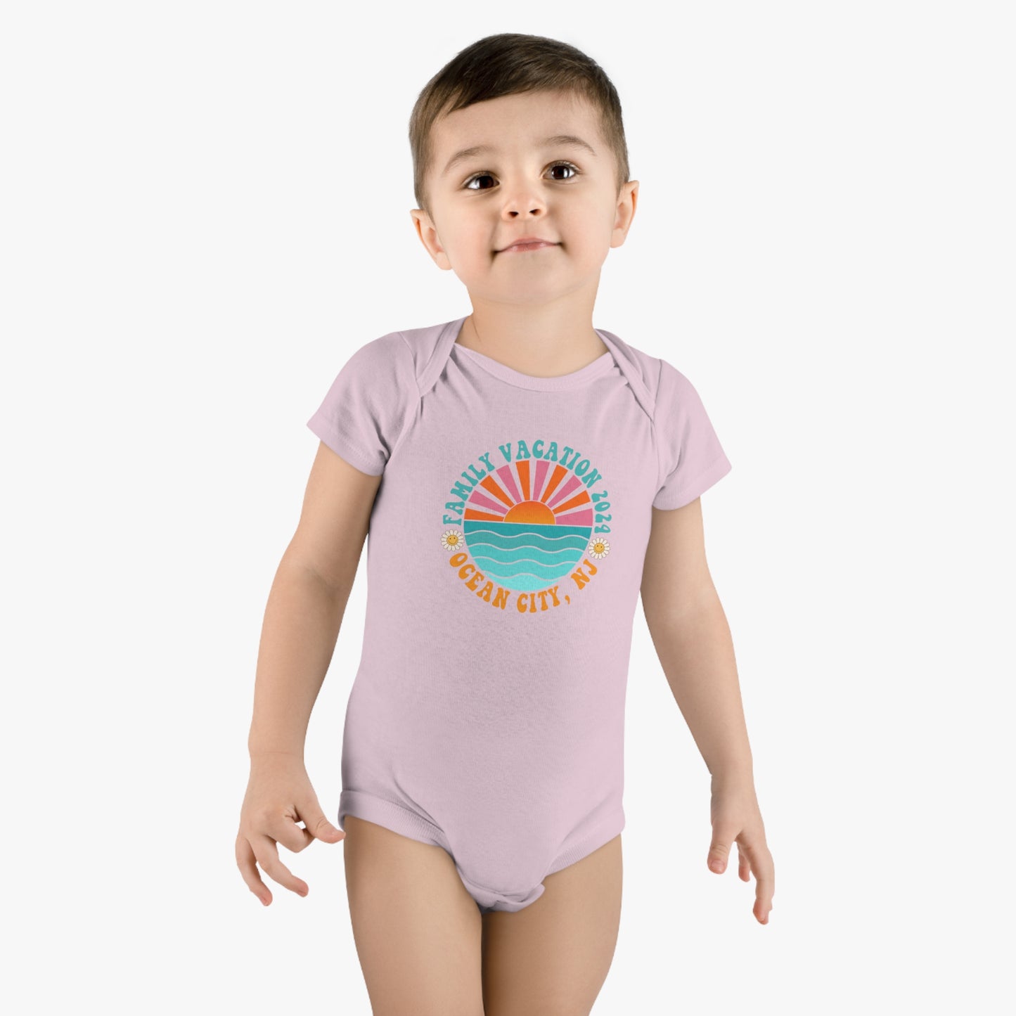 Family Vacation Ocean City NJ 2024 Baby Short Sleeve Onesie®