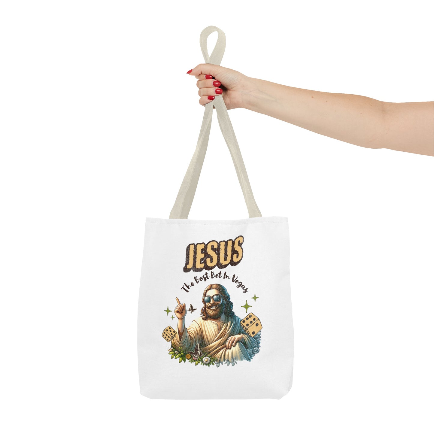 The "Jesus 'The Best Bet in Vegas'" Tote Bag Gift for Vegas Lovers